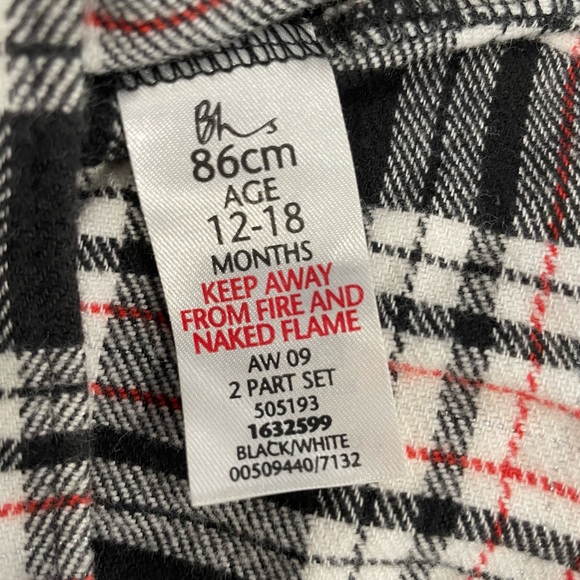 Bambini Little Girls Checkered Ribbon Dress - Picture 4 of 5